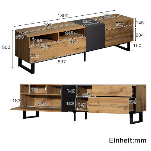 Holzmaserung TV Schrank