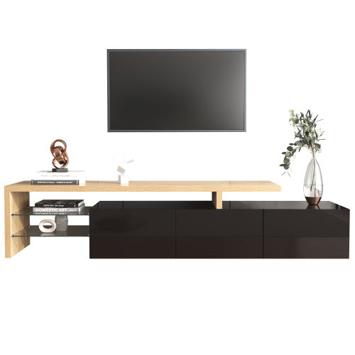 Fibreboard Glass TV Cabinet