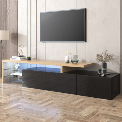 Fibreboard Glass TV Cabinet