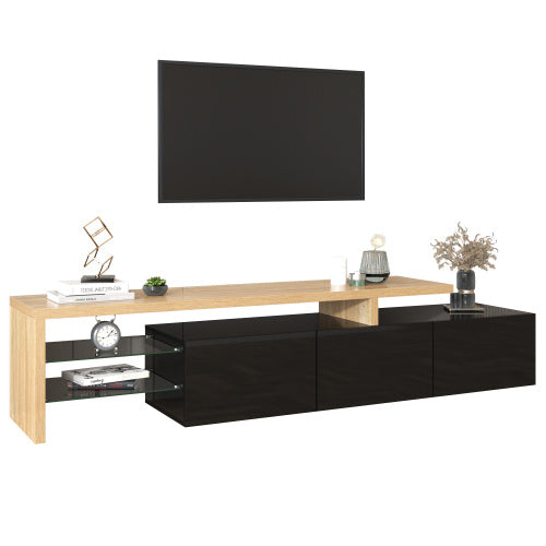 Fibreboard Glass TV Cabinet