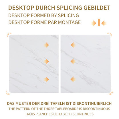 Metal Frame Rectangular Dining Table Modern Kitchen Table